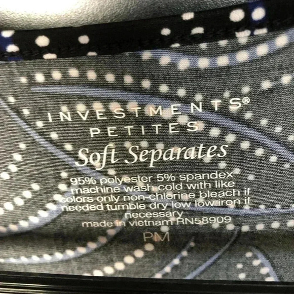 Investments Sleeveless,twisted waist detail,round neck,flare,stretch,dot print - Picture 6 of 12